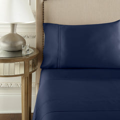 Pure Parima Egyptian Cotton Sheets Yalda Sheet Set | 100% Giza Egyptian Cotton#color_midnight