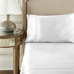 Pure Parima Egyptian Cotton Sheets Yalda Sheet Set | 100% Giza Egyptian Cotton#color_white